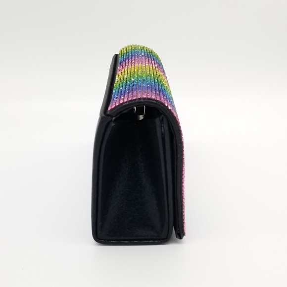 Rainbow Cystal Clutch Bag - Picture 2 of 3